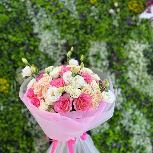 Букет «Розовые шепоты»