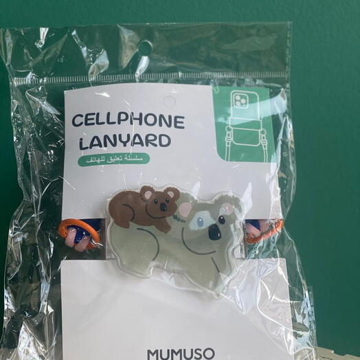 Милый кошачий задний зажим для телефона с наплечной лямкой