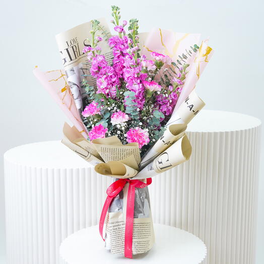 Нежно-розовый букет